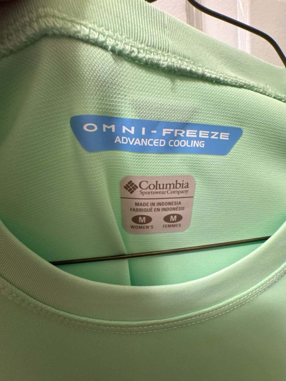 Columbia PFG Omni-Freeze Advanced Cooling Women's Long Sleeve Shirt Mint Green S